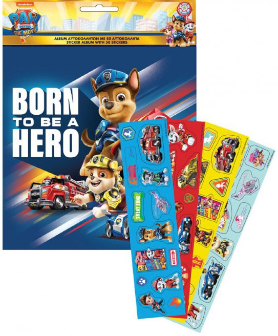 Paw Patrol Movie 50 kleepsuga kleepsualbum – tootepilt