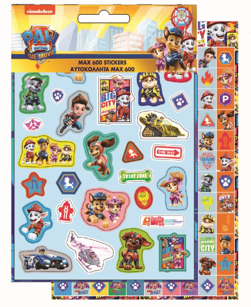 Paw Patrol Movie 600-osaline kleepsukomplekt – tootepilt