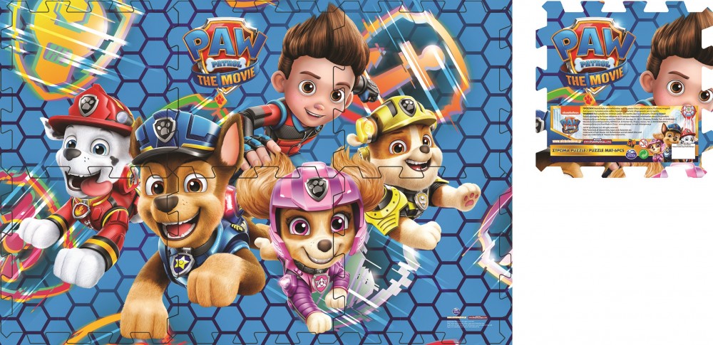 Paw Patrol Movie foam puslematt 6-osaline – tootepilt
