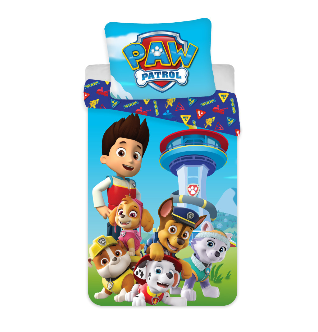 Paw Patrol On Duty voodipesukomplekt 140x200cm, 70x90 cm – tootepilt