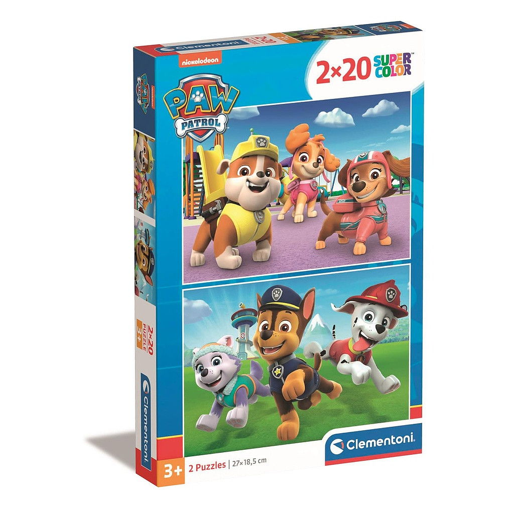 Paw Patrol Playground 2×20-osaline pusle Clementoni – tootepilt