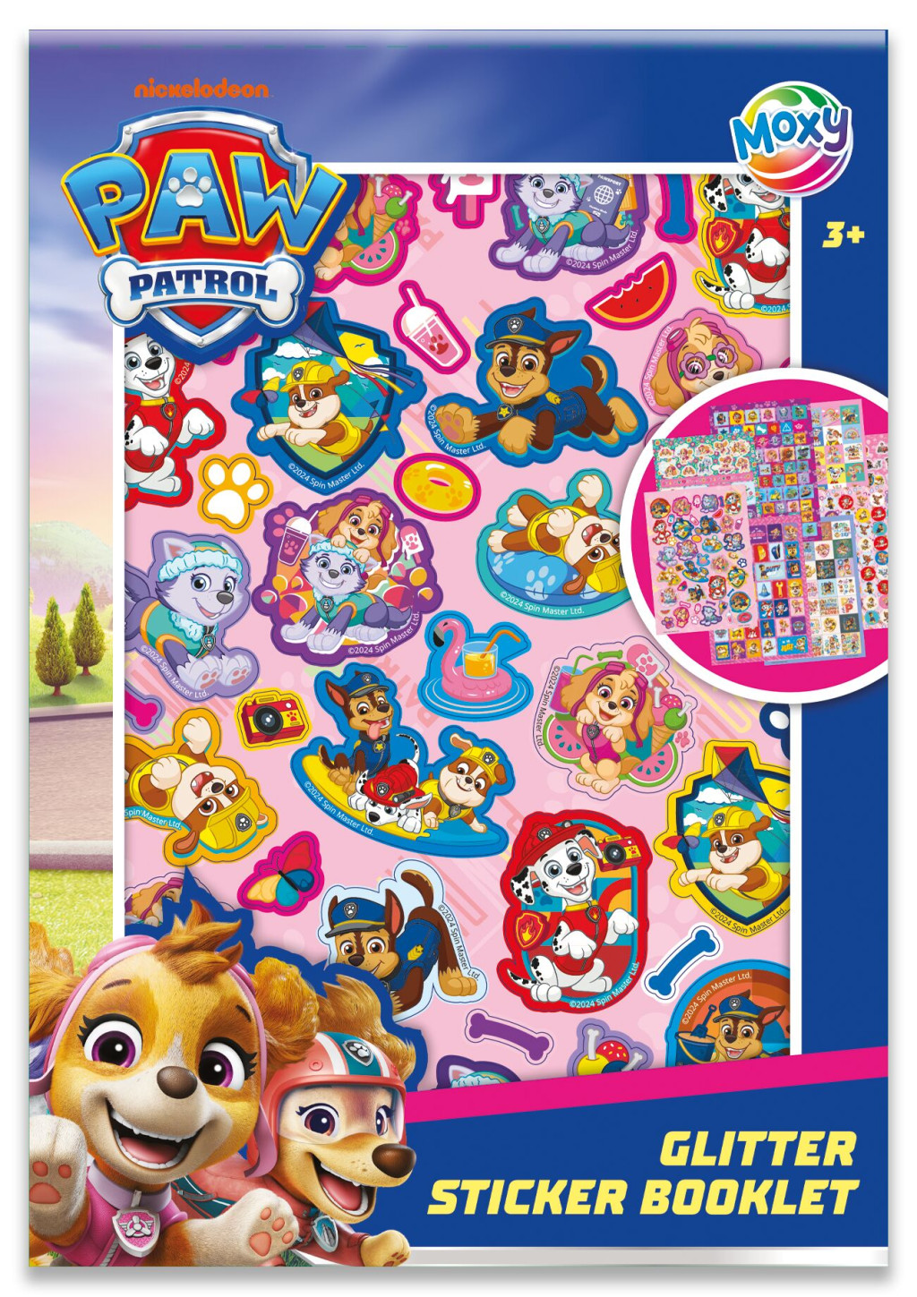 Paw Patrol Puppy Love glitter kleepsualbum 8 sheets – tootepilt