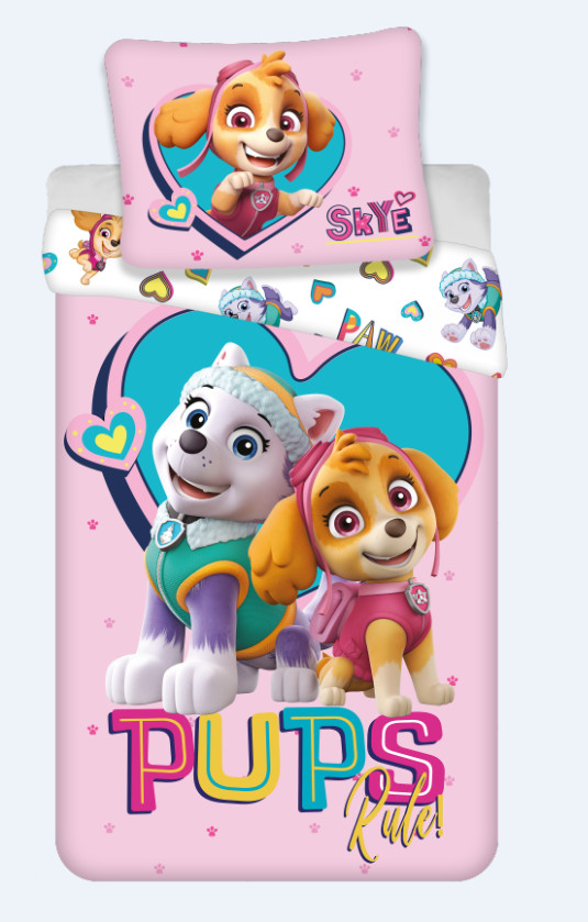 Paw Patrol Pups Rule voodipesukomplekt 140x200cm, 70x90 cm – tootepilt