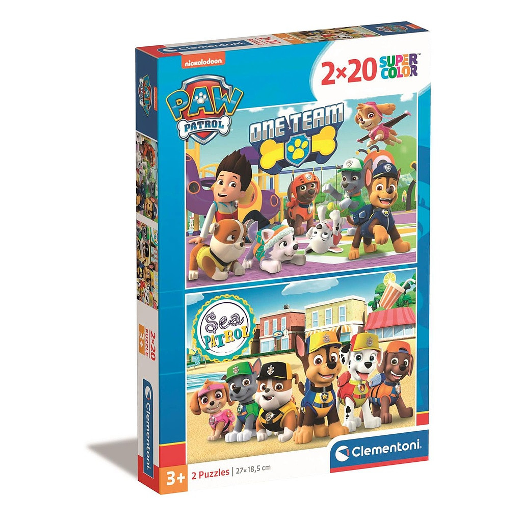 Paw Patrol Sea 2×20-osaline pusle Clementoni – tootepilt