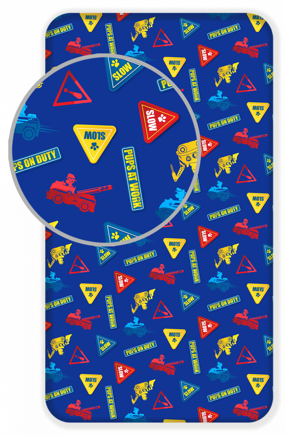 Paw Patrol Signpost kummiga voodilina 90x200 cm – tootepilt