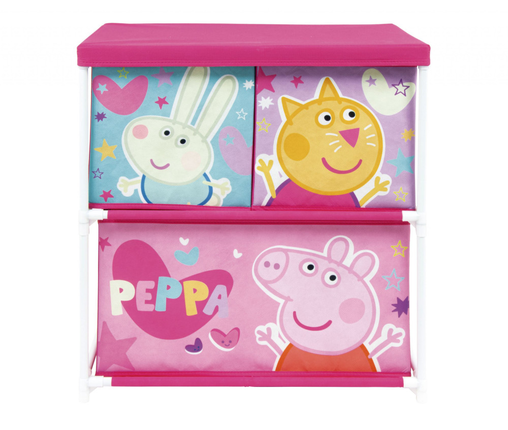 Peppa Pig 3 sahtliga mänguasjariiul 53×30x60 cm – tootepilt