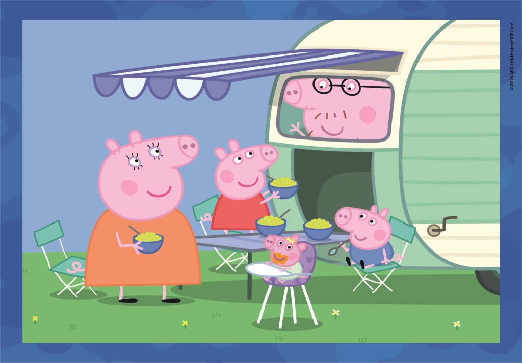 Peppa Pig Adventures Clementoni 4-in-1 puslekomplekt – detailvaade 2