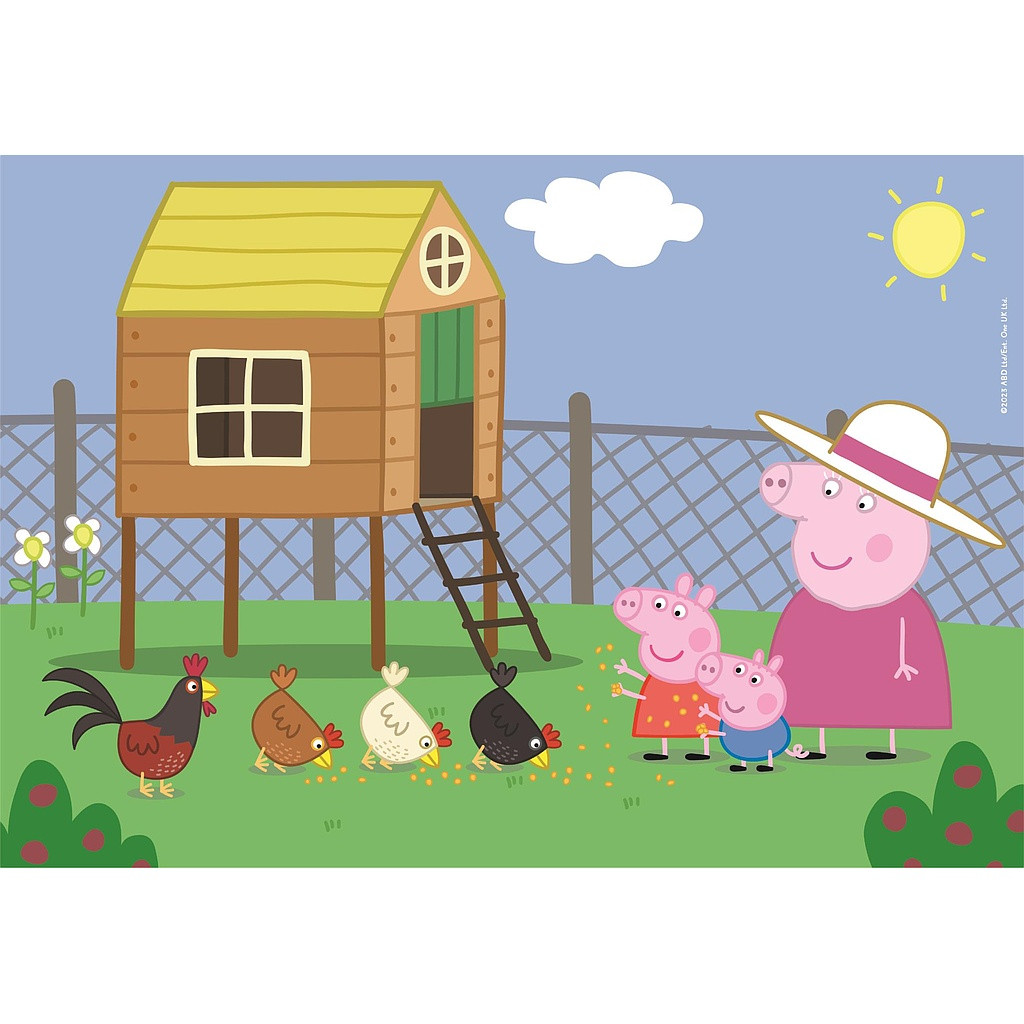 Peppa Pig Chicken Coop 60-osaline maxi pusle Clementoni – detailvaade 2