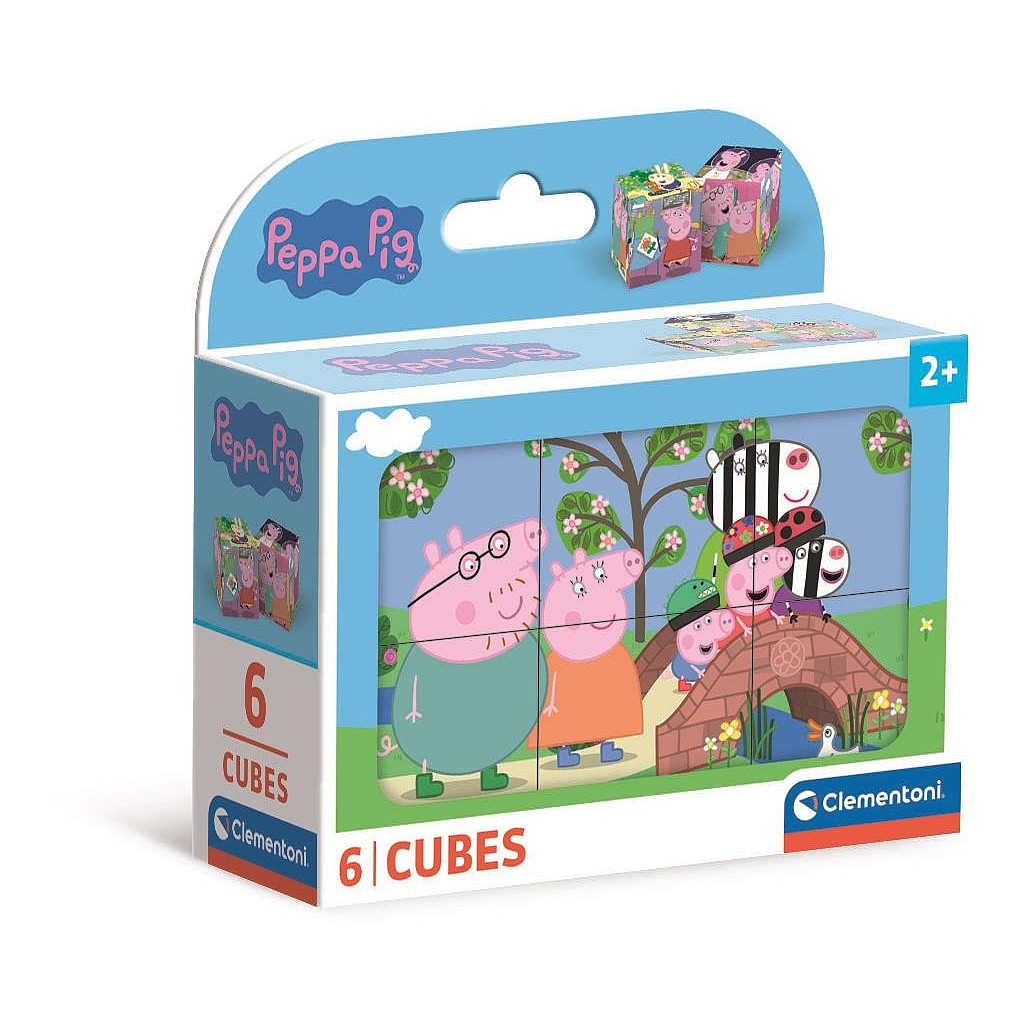 Peppa Pig Duck Pond 6-osaline pildikuubikute komplekt - Clementoni – tootepilt