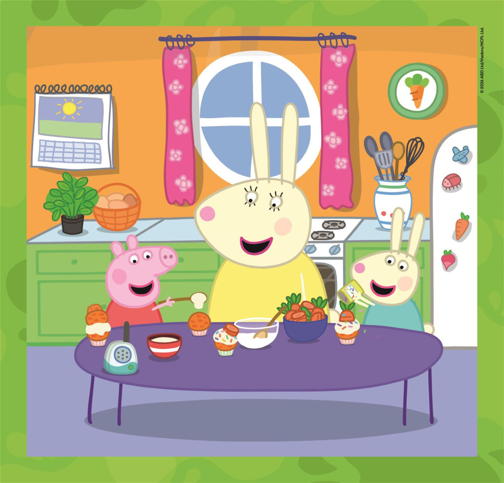 Peppa Pig Family 3×48-osaline pusle Clementoni – detailvaade 2