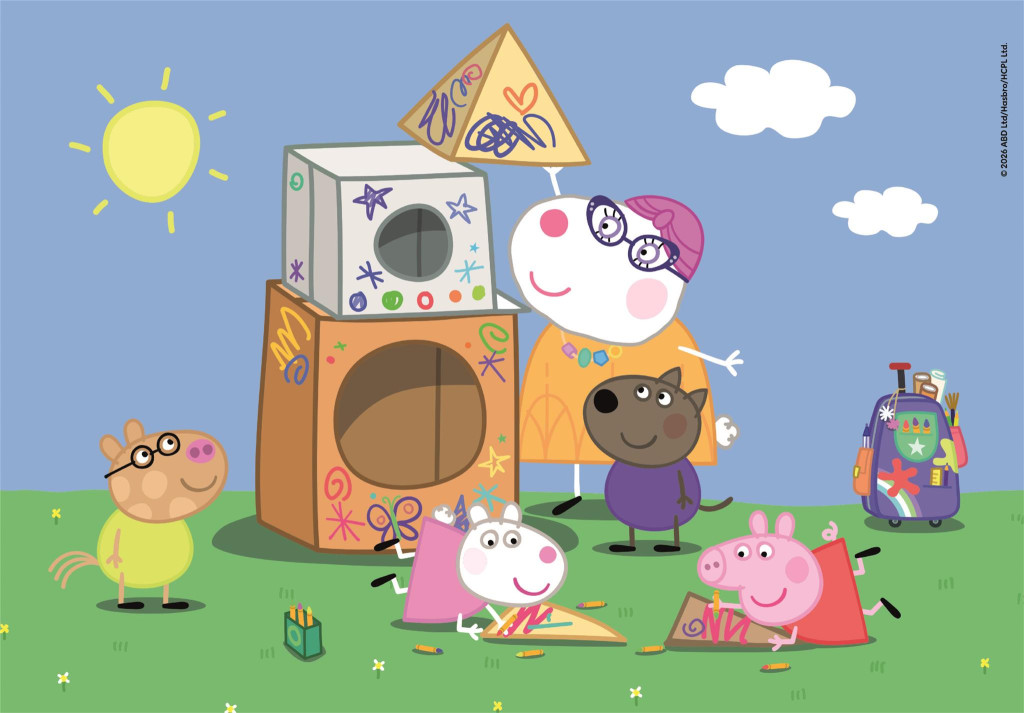 Peppa Pig Family Fun 2×60-osaline pusle Clementoni – detailvaade 2