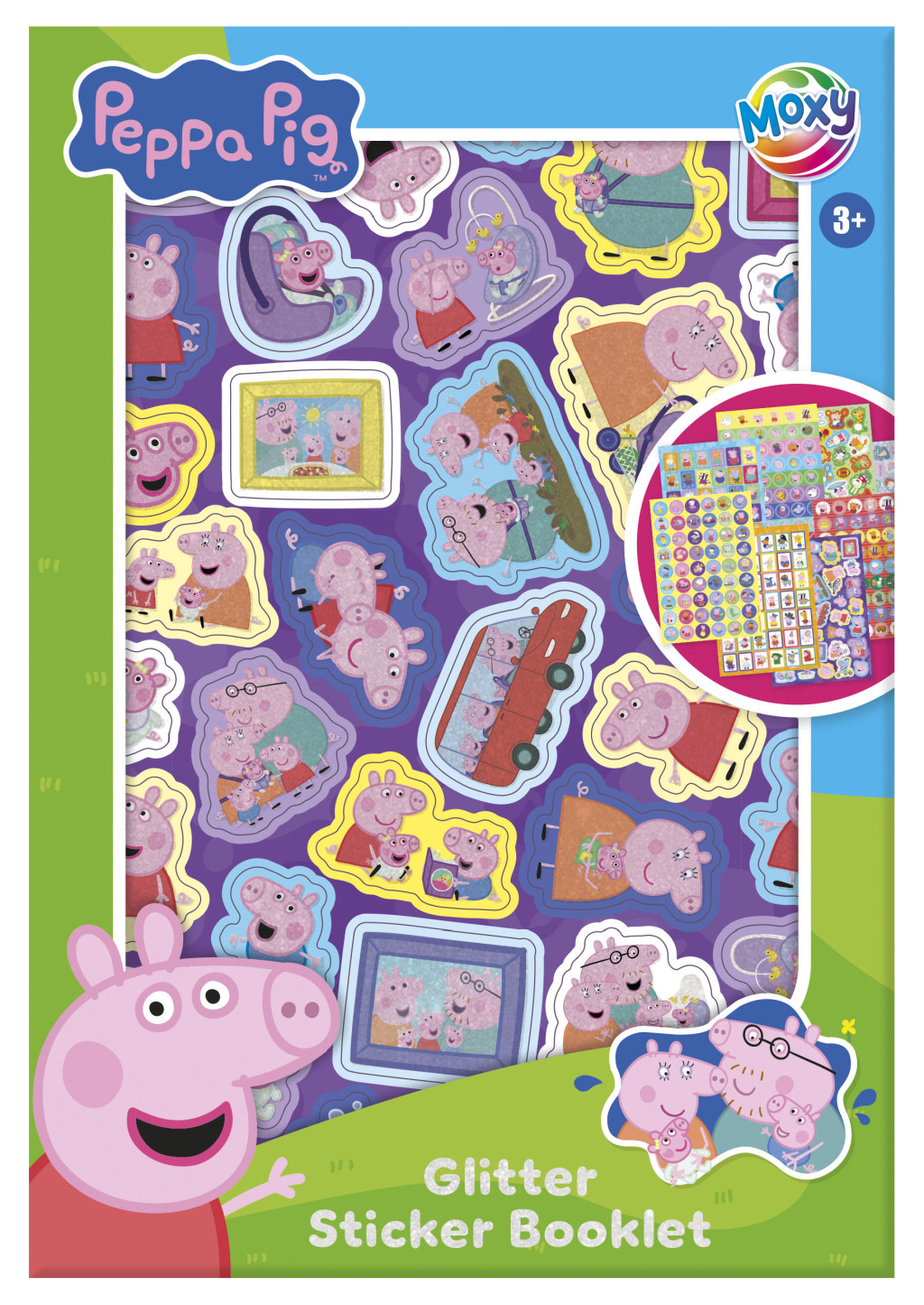 Peppa Pig Family glitter kleepsualbum 8 sheets – tootepilt