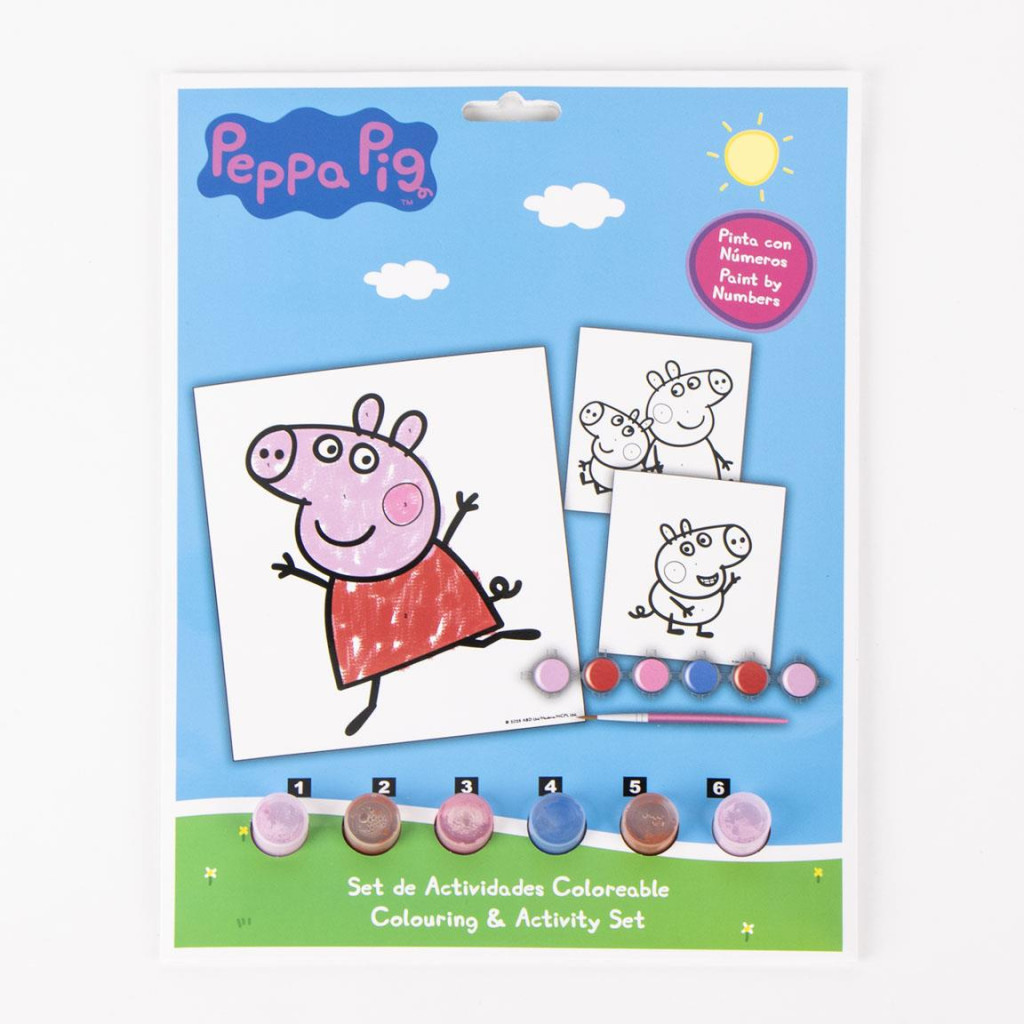 Peppa Pig Fun numbrite järgi maalimise komplekt – tootepilt