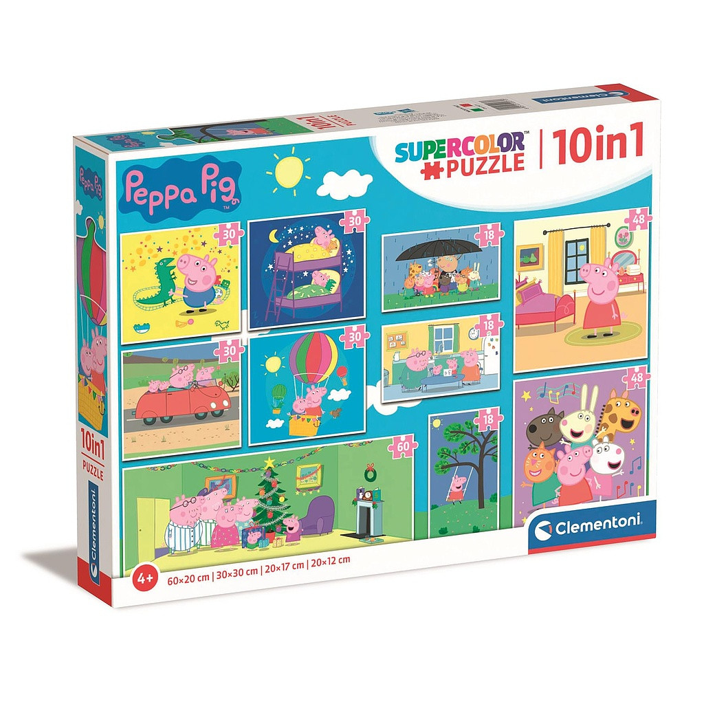 Peppa Pig Life 10-in-1 puslekomplekt Clementoni – tootepilt