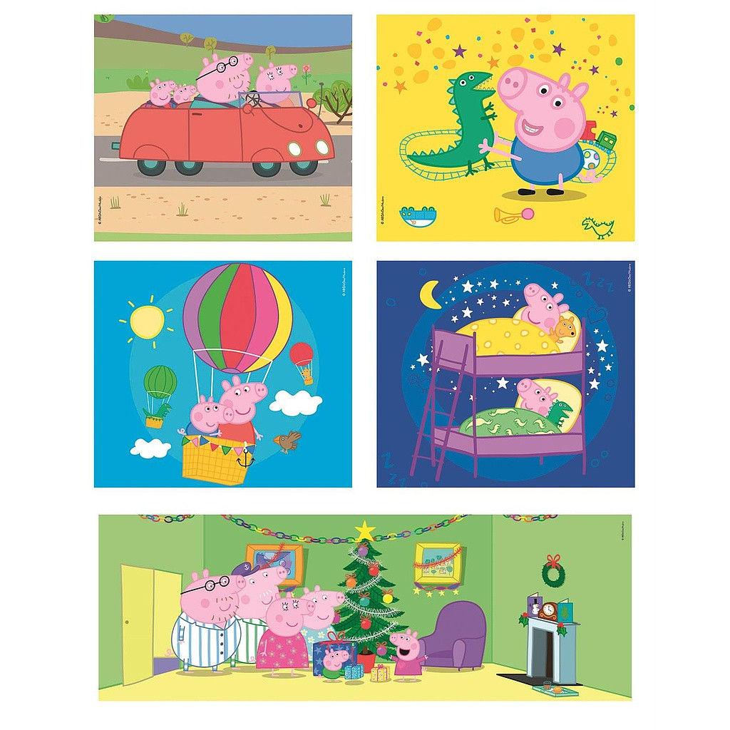 Peppa Pig Life 10-in-1 puslekomplekt Clementoni – detailvaade 2