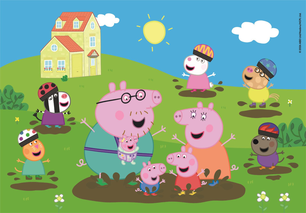 Peppa Pig Muddy Puddle 104-osaline maxi pusle Clementoni – detailvaade 2