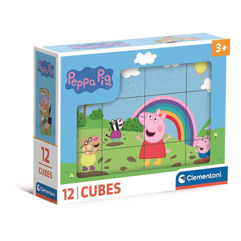 Peppa Pig Nature Class 12-osaline fairy tale cube set by Clementoni – tootepilt