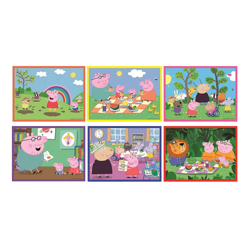 Peppa Pig Nature Class 12-osaline fairy tale cube set by Clementoni – detailvaade 2