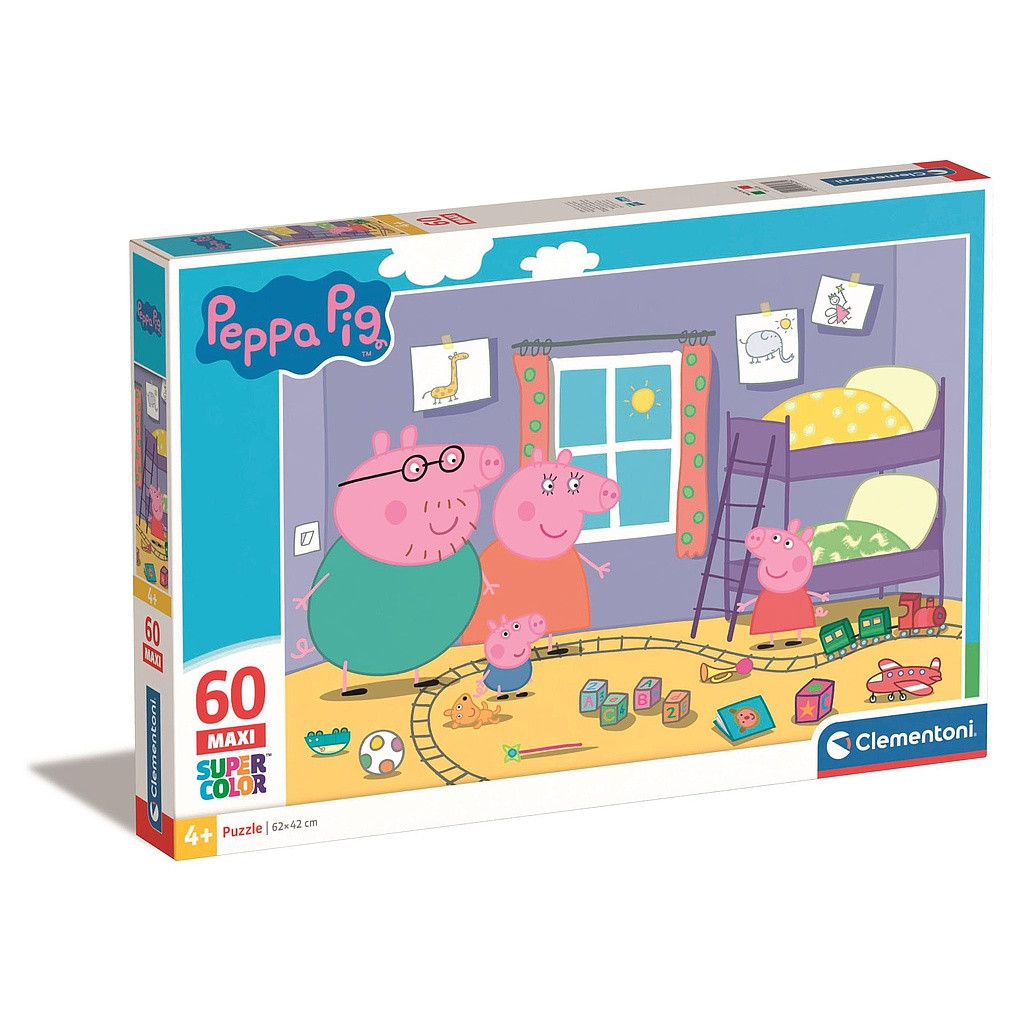 Peppa Pig Play Room 60-osaline maxi pusle Clementoni – tootepilt