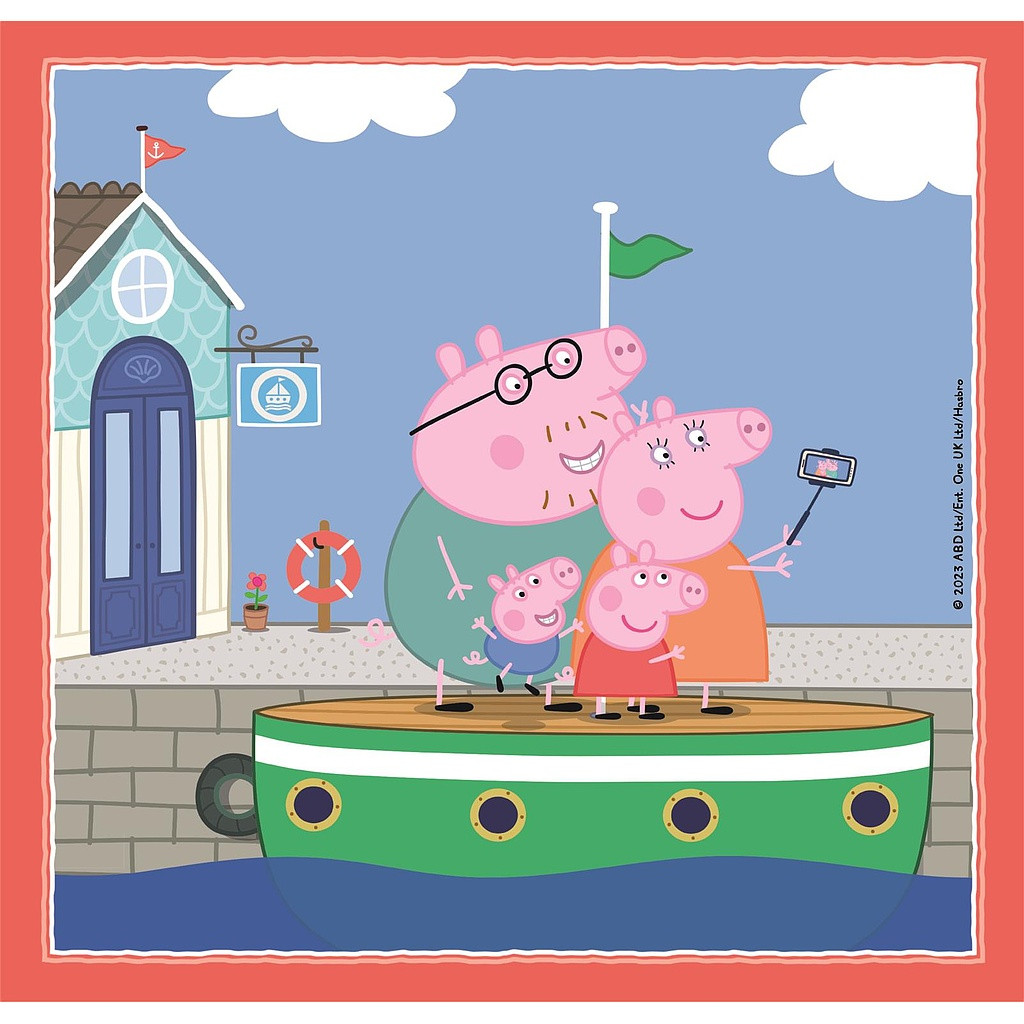 Peppa Pig Relaxing 3×48-osaline pusle Clementoni – detailvaade 2