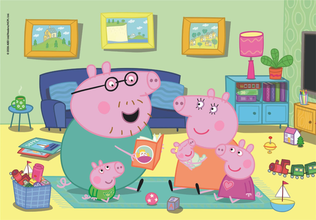 Peppa Pig Storytime 60-osaline Clementoni pusle – detailvaade 2