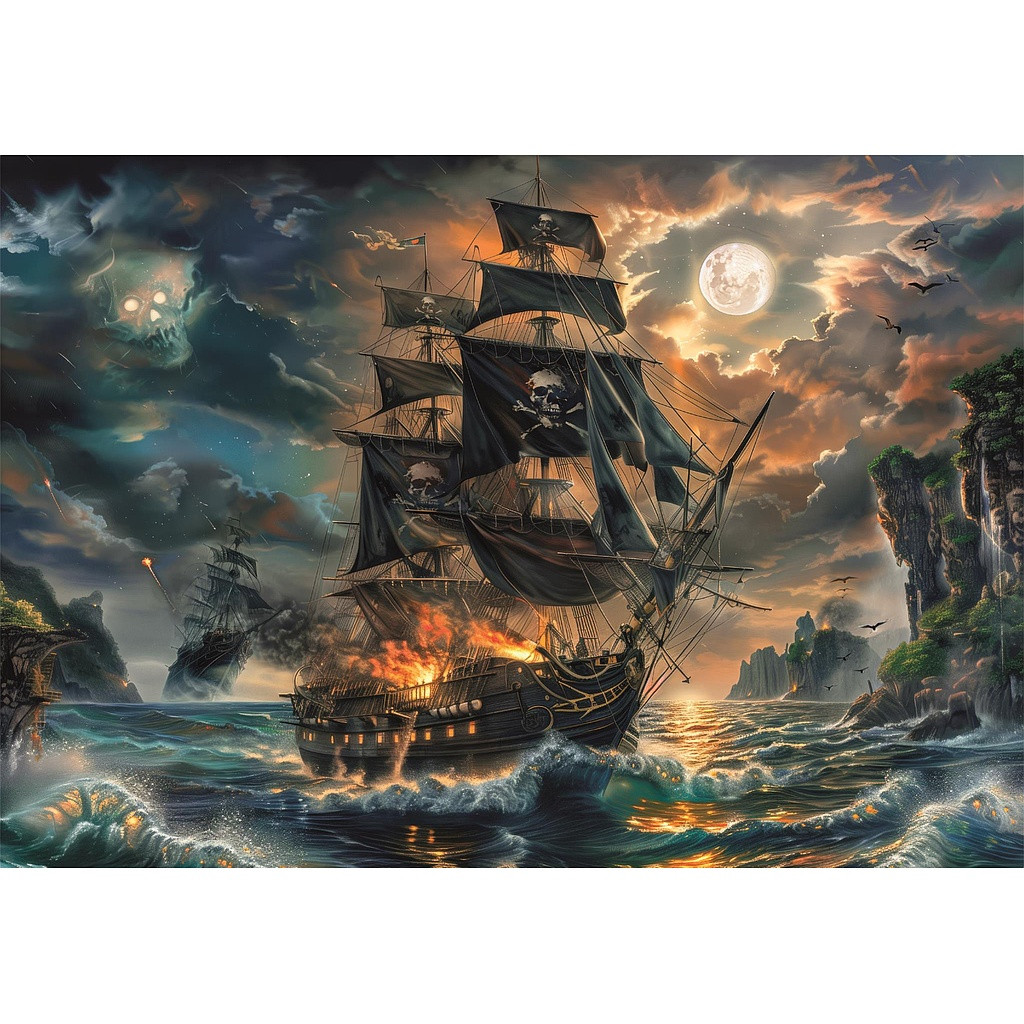 Pirate Haunted Seas 300-osaline ship pusle Clementoni – detailvaade 2