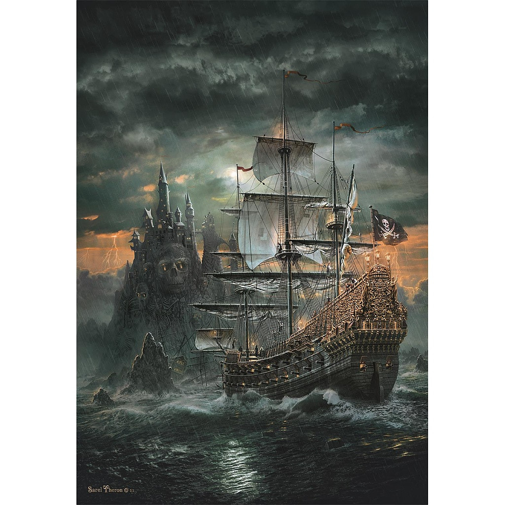Pirate Haunted Seas ship 1500-osaline Compact pusle Clementoni – detailvaade 2