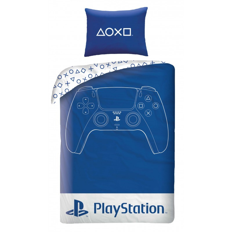PlayStation Blue voodipesukomplekt 140×200cm, 70x90 cm mikrokiud – tootepilt
