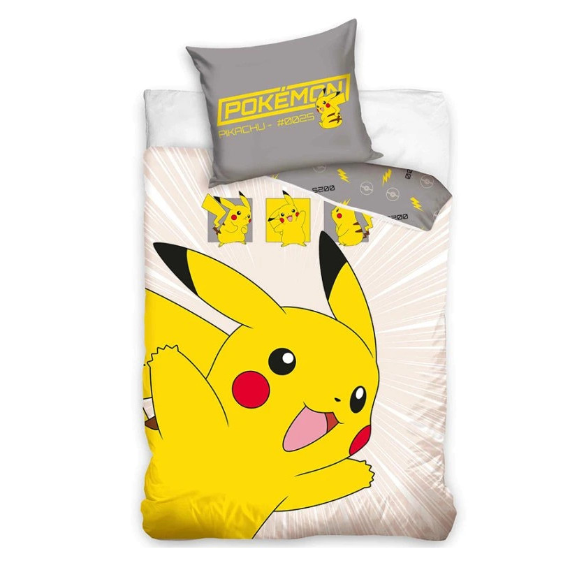 Pokémon #0025 voodipesukomplekt 140x200cm, 70x90 cm – tootepilt