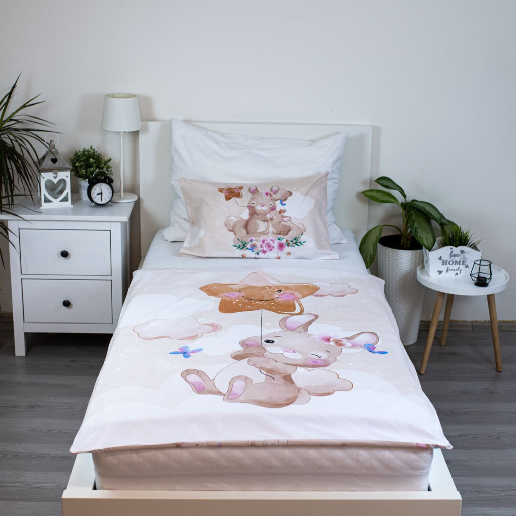 Rabbit Star children's kindergarten voodipesukomplekt 100x135 cm, 40x60 cm – detailvaade 2