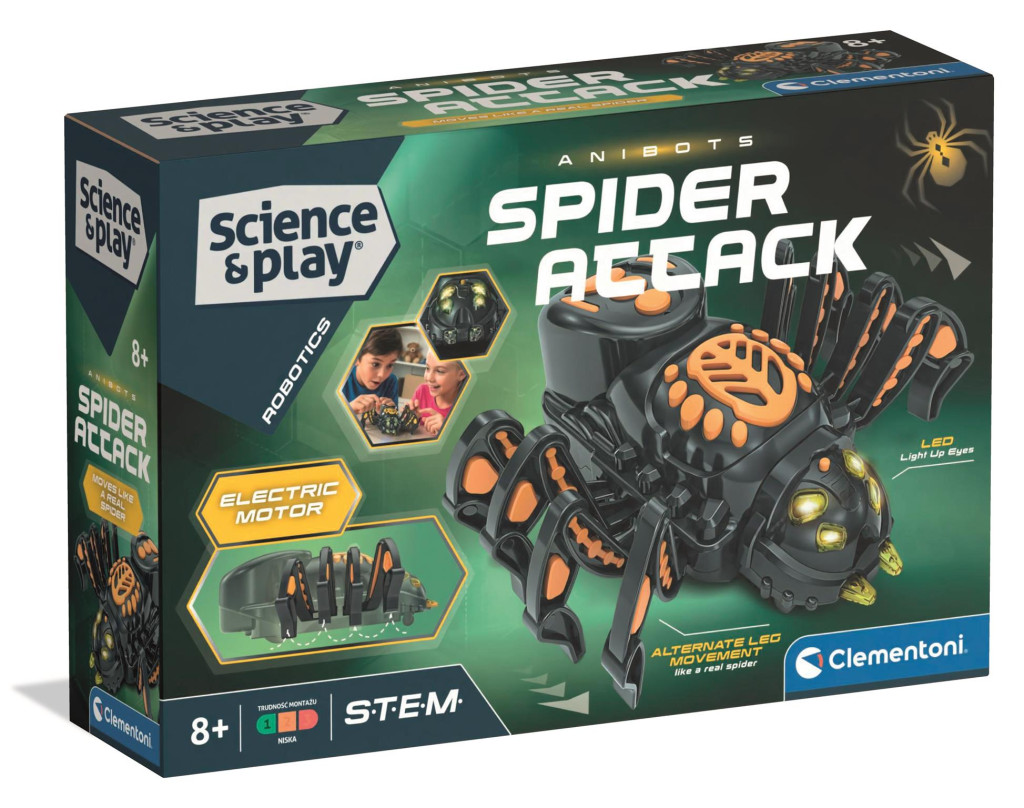 Robootika Spider ehituskomplekt Clementoni – tootepilt