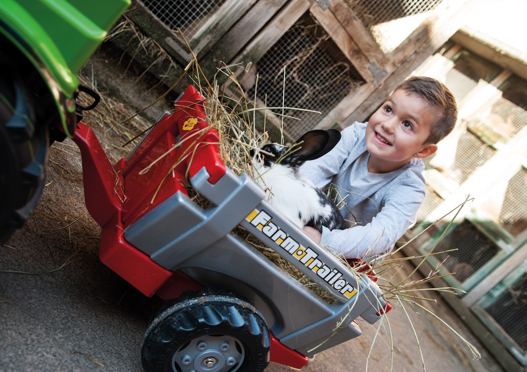 rolly mänguasis rollyhaagis traktor – detailvaade