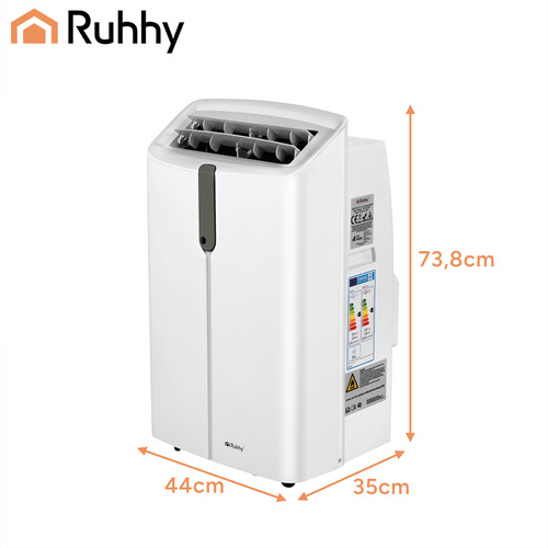 Ruhhy 4-ühes mobiilne konditsioneer WiFi, kütte ja õhukuivatusega, 3,5 kW