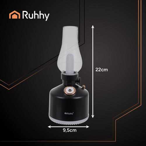 Ruhhy Aive Retro USB-õhuniisutaja 14-värvilise RGB-öövalgustiga.