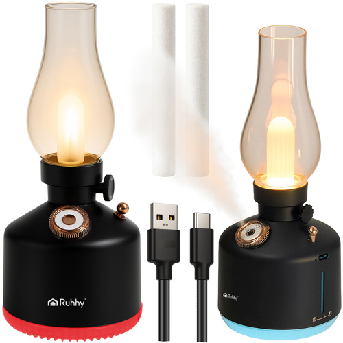 Ruhhy Aive Retro USB-õhuniisutaja 14-värvilise RGB-öövalgustiga.