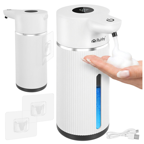 Ruhhy automaatne puutevaba seebidosaator, 420 ml, LED-ekraan ja USB-C