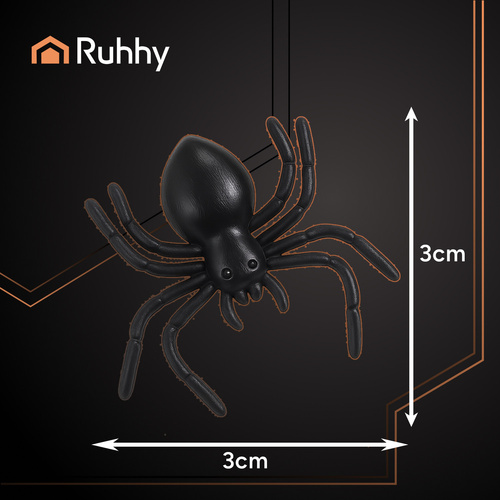 RUHHY dekoratiivsed ämblikud Halloweeniks, 10 tk, 3 × 3 cm