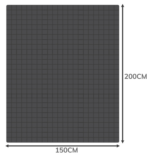 Ruhhy hall kahepoolne raskustekk, 6 kg, 150 × 200 cm