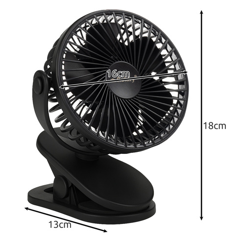 Ruhhy juhtmevaba ventilaator 25567, must