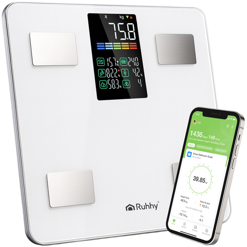 RUHHY kehaanalüüsiga digikaal kuni 226 kg ja nutirakenduse ühendusega.
