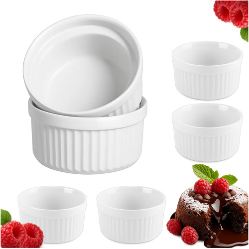 RUHHY keraamilised küpsetusvormid, 6 × 200 ml