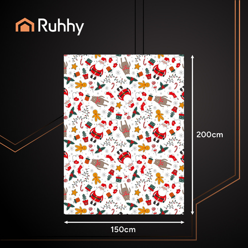 RUHHY kerge jõulumustriga pleed 150 × 200 cm sobib katteks ja voodikaunistuseks.