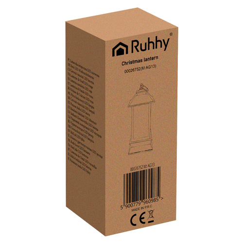 Ruhhy LED-jõululatern, punane