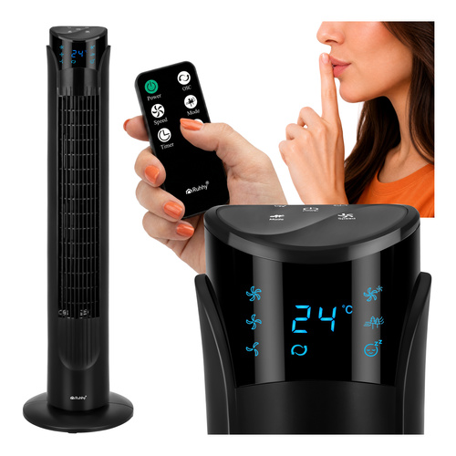 Ruhhy must tornventilaator puldiga, 83 cm, 45 W, pöördfunktsioon