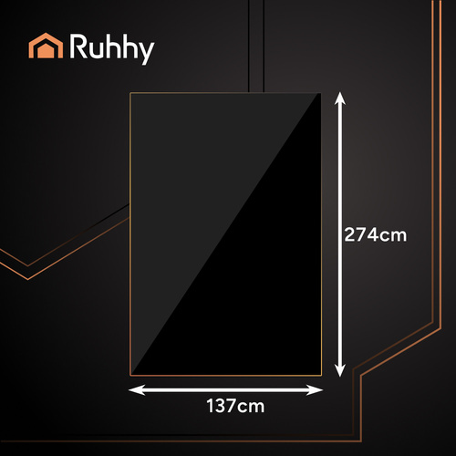 RUHHY must veekindel peolaudlina 137 × 274 cm.