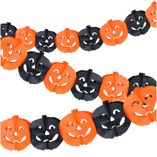 RUHHY paberist kõrvitsavanik Halloweeniks, 3 m