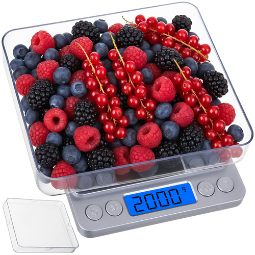 Ruhhy täppiskaal LCD-ekraani ja kahe kaalumisalusega, kuni 2 kg
