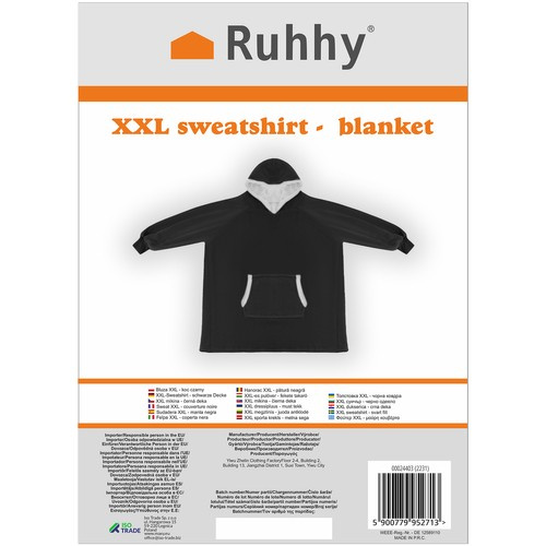 Ruhhy tekipusa 24403, XXL, must