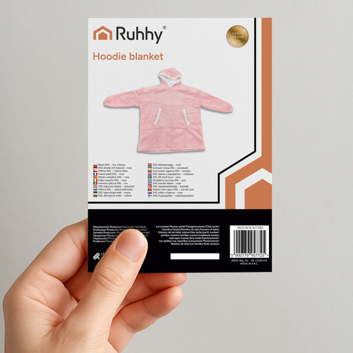 Ruhhy tekipusa 26144, XXL, roosa