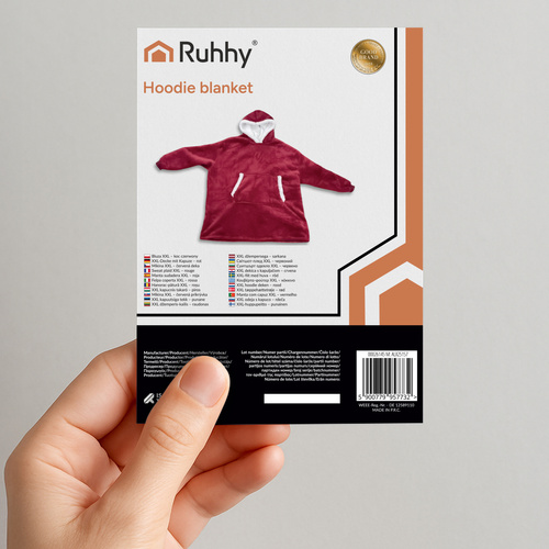 Ruhhy tekipusa 26145, XXL, punane